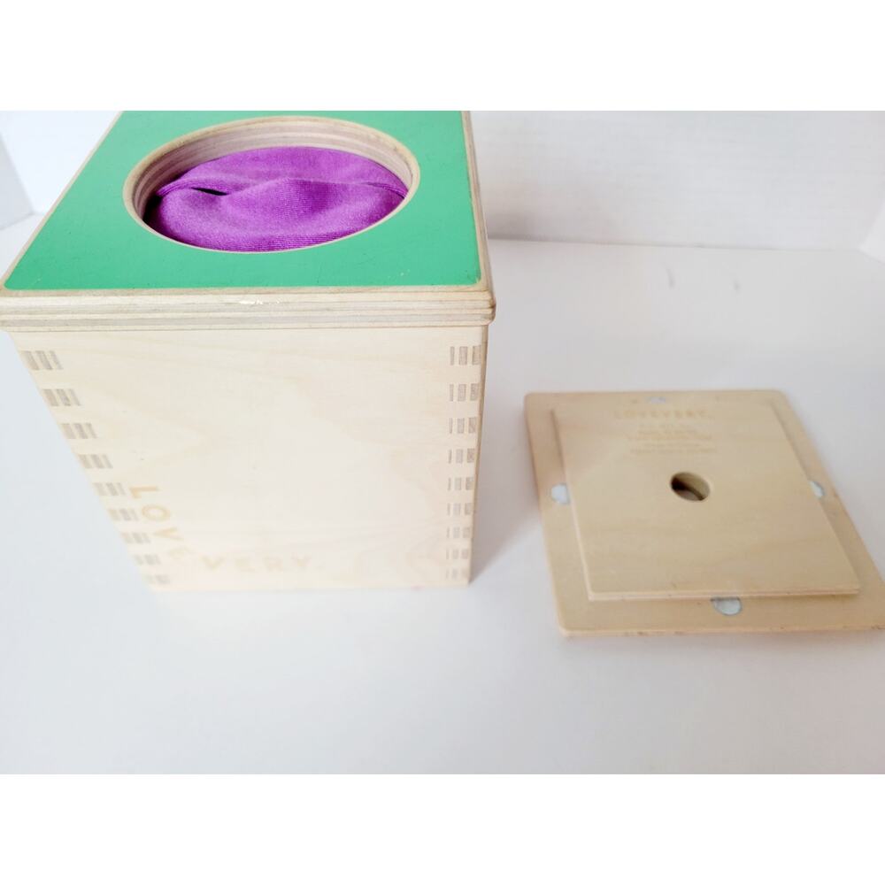 Lovevery Magic Tissue Box Wood Developmental Montessori - Picture 3 of 5